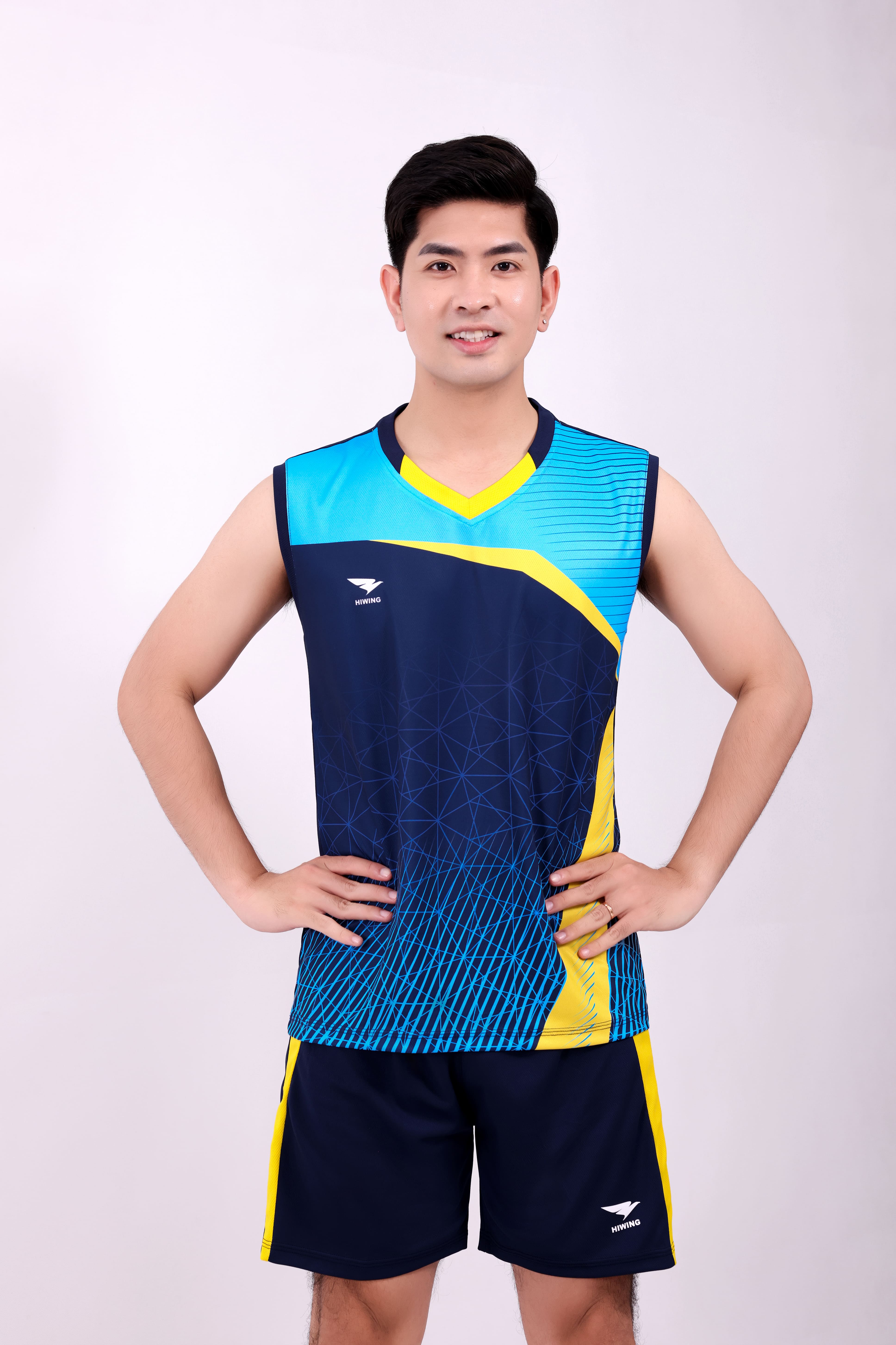 Áo bóng chuyền Nam Hiwing H11 chính hãng - Màu Xanh than